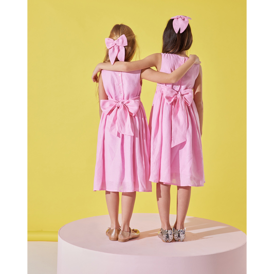 Sophia Dress with Hair Clip Accessory