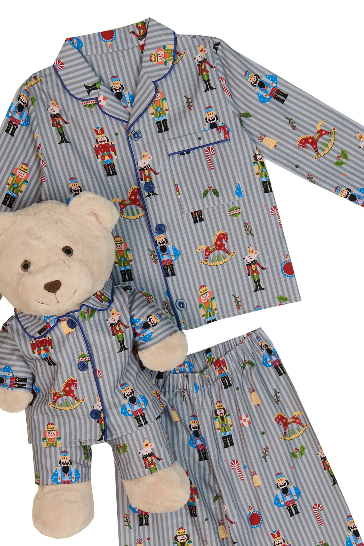 Soldat Boys Pyjama Set with Matching Teddy Bear