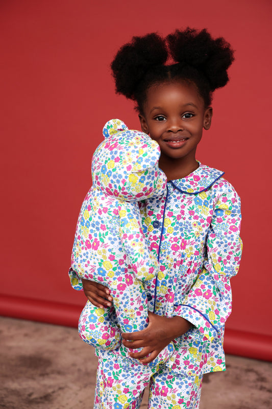 Bloom Girls Pyjama Set with Matching Teddy Bear