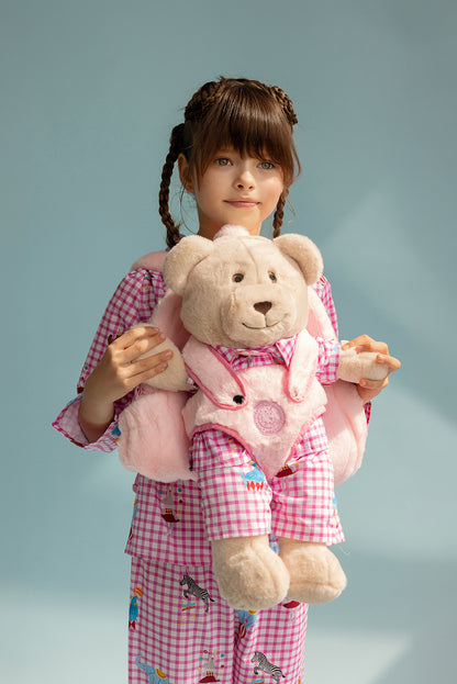 Pink Circus Backpack Sleep Buddy Pajama Set