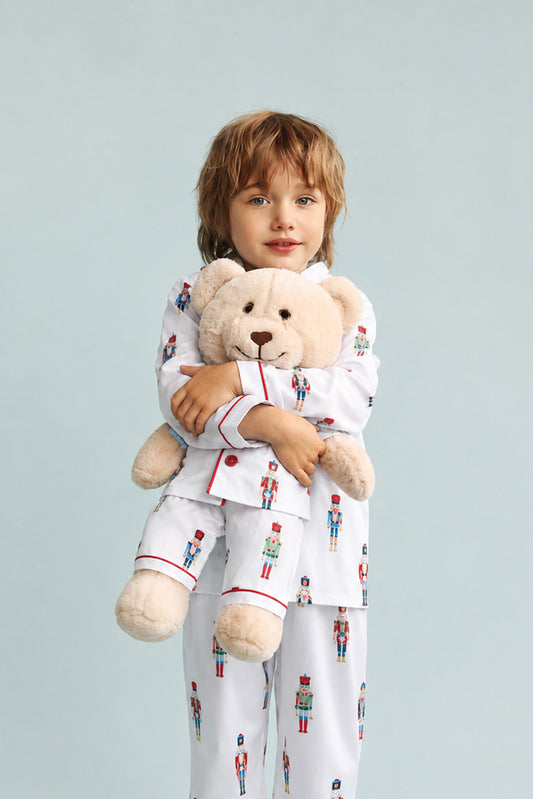 Alexander Nutcracker Boys Pyjama Set with Matching  Mega Boy Teddy Bear