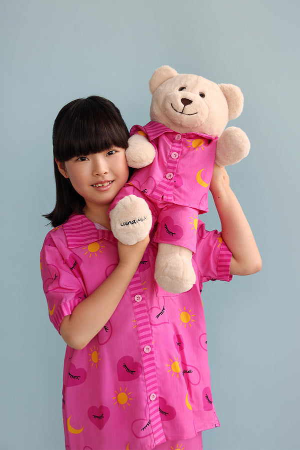 Sofia Pyjama Set with Matching Teddy Bear