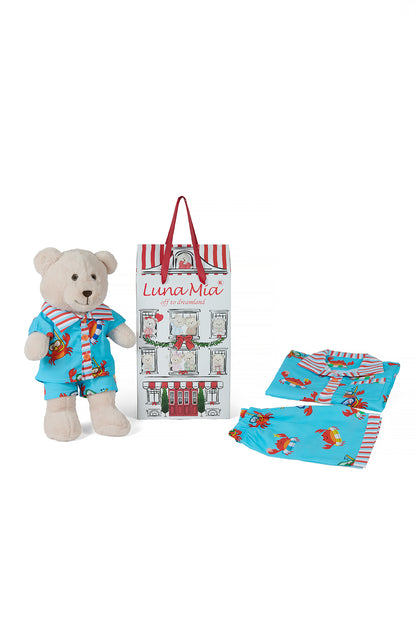 Oh Crab Pyjama Set with Matching Teddy Bear