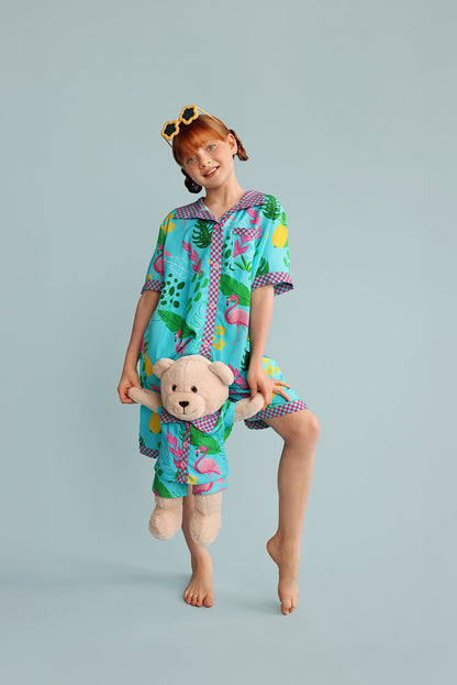 Felicia Pyjama Set with Matching Teddy Bear