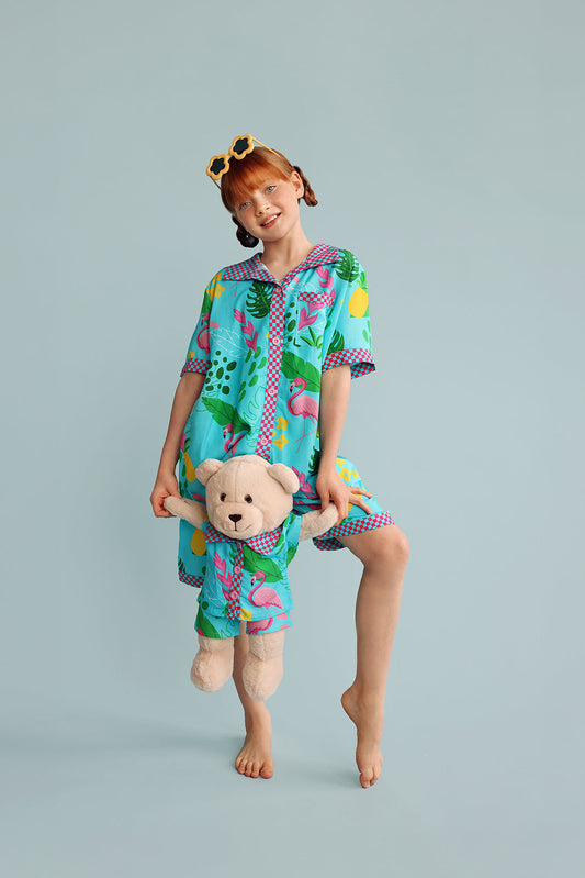 Felicia Pyjama Set with Matching Teddy Bear