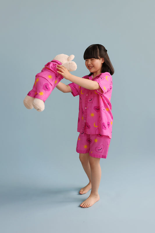 Sofia Pyjama Set with Matching Teddy Bear