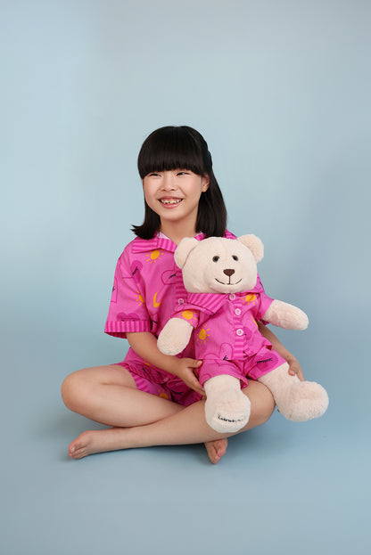 Sofia Pyjama Set with Matching Teddy Bear