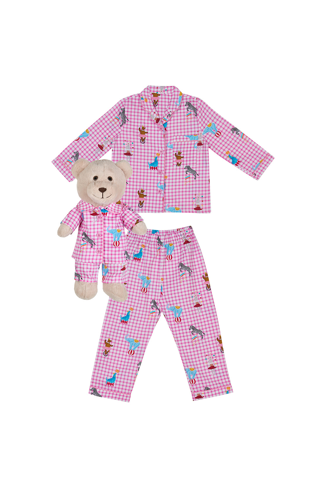 Pink Circus Backpack Sleep Buddy Pajama Set