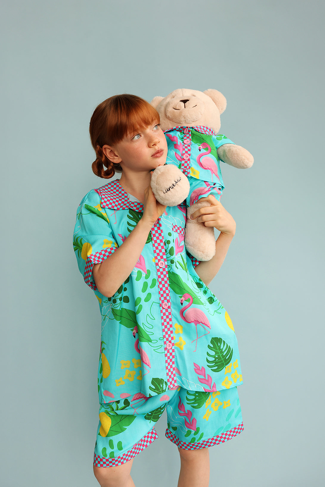 Felicia Pyjama Set with Matching Teddy Bear