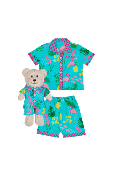 Felicia Pyjama Set with Matching Teddy Bear