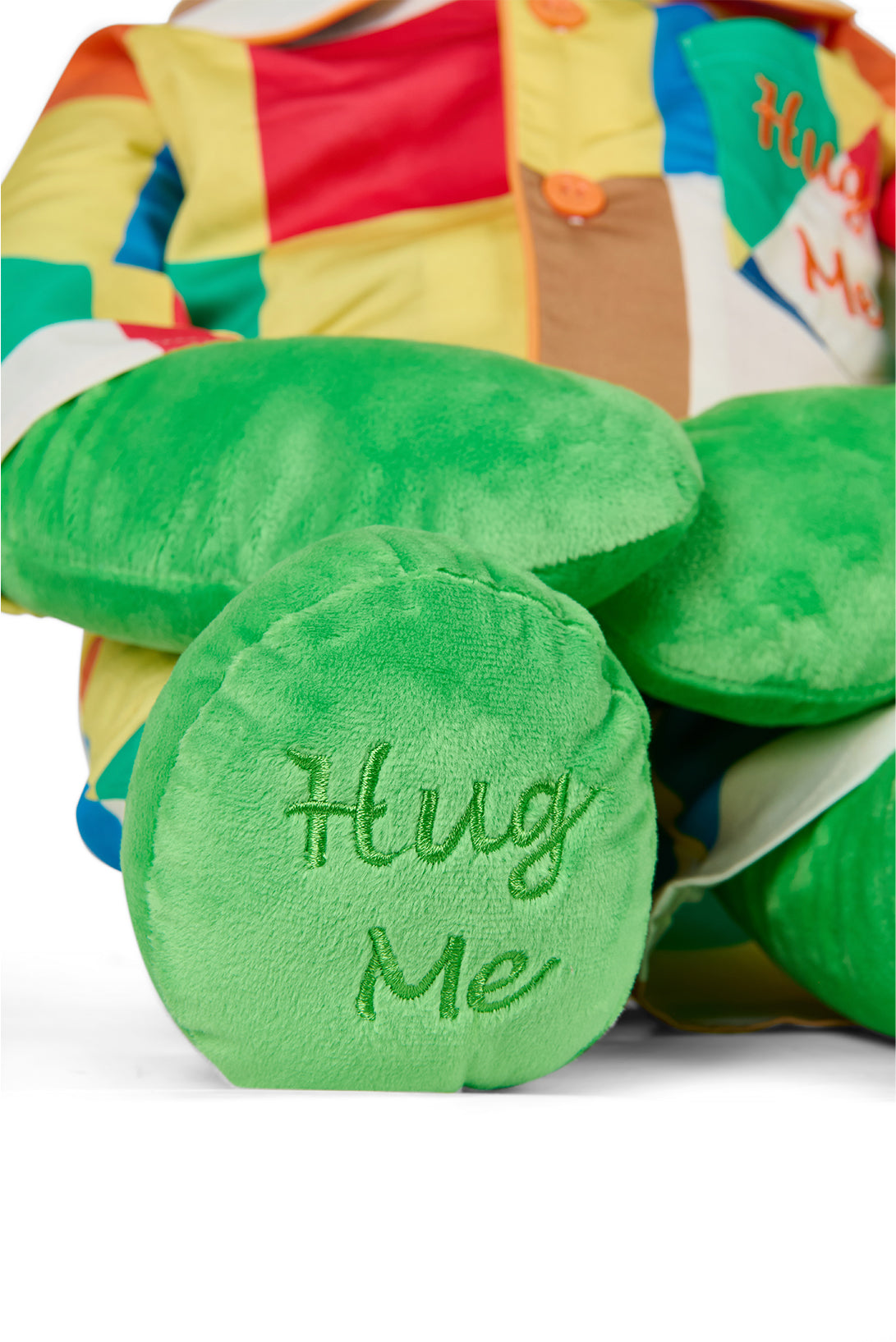 Lucas Hug Me Colourblock Boys Pyjama Set with Matching Mega Boy Teddy Bear