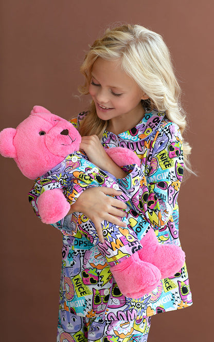 Gatto Pyjama Set with Matching Teddy Bear
