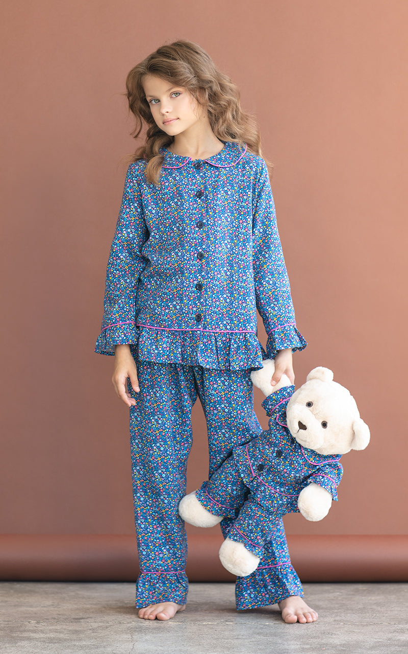 Fiorella Pyjama Set with Matching Teddy Bear