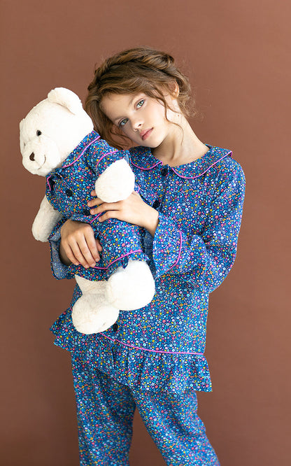 Fiorella Pyjama Set with Matching Teddy Bear