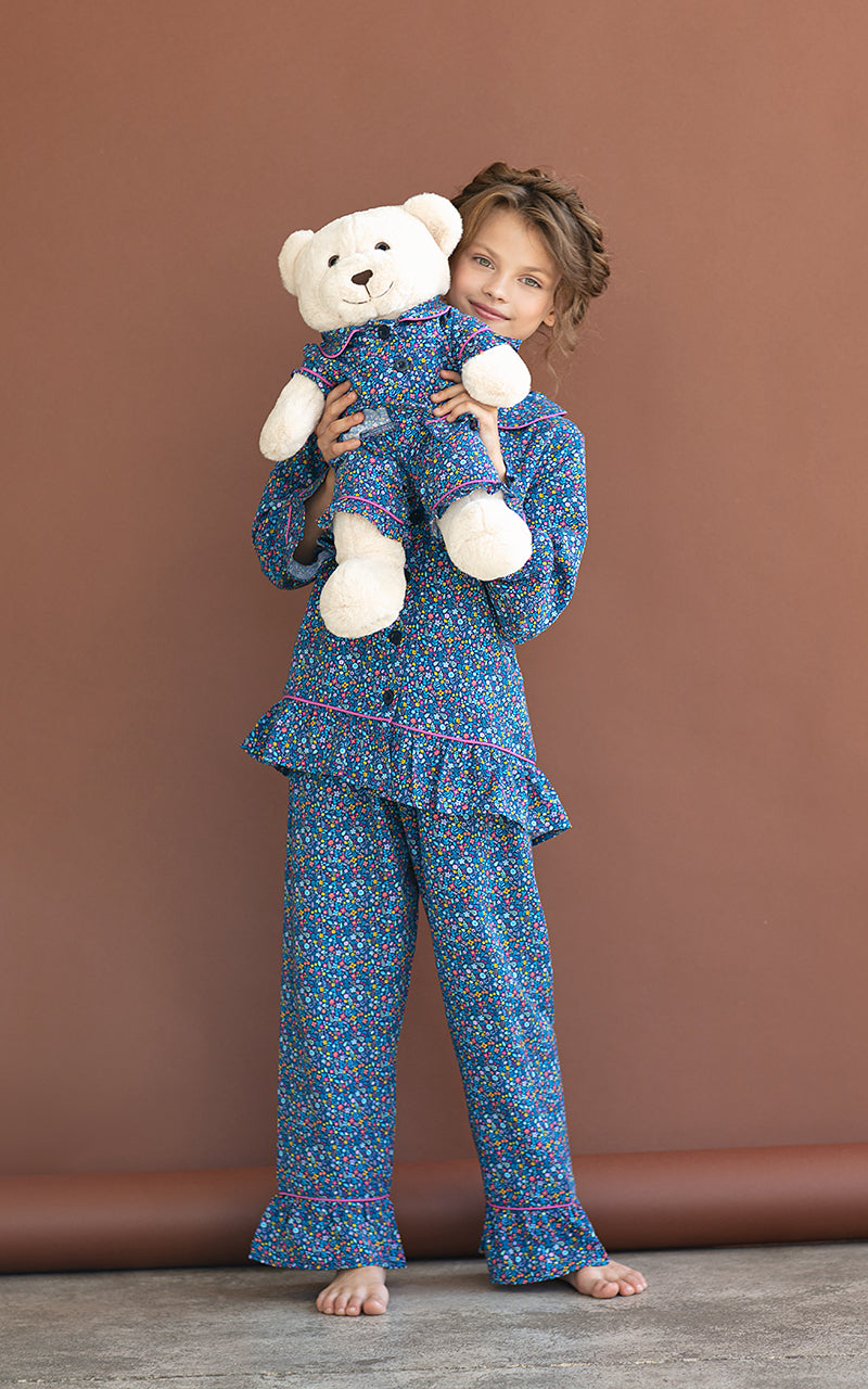 Fiorella Pyjama Set with Matching Teddy Bear