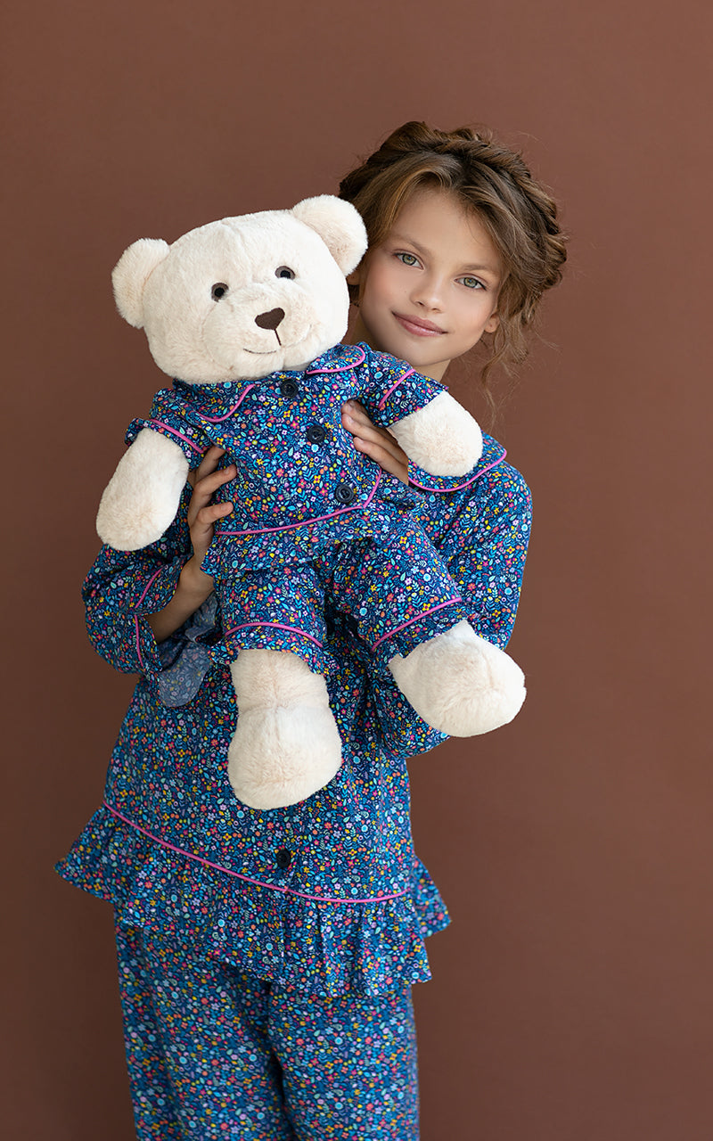 Fiorella Pyjama Set with Matching Teddy Bear