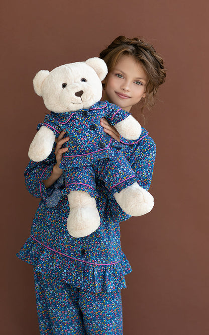 Fiorella Pyjama Set with Matching Teddy Bear