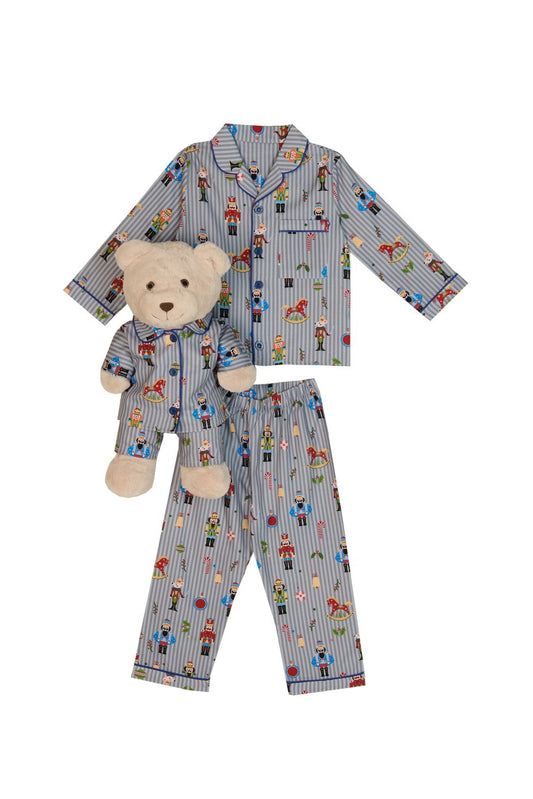 Soldat Boys Pyjama Set with Matching Teddy Bear