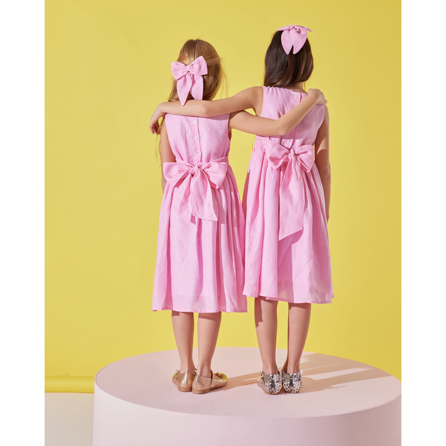 Sophia Dress with Hair Clip Accessory