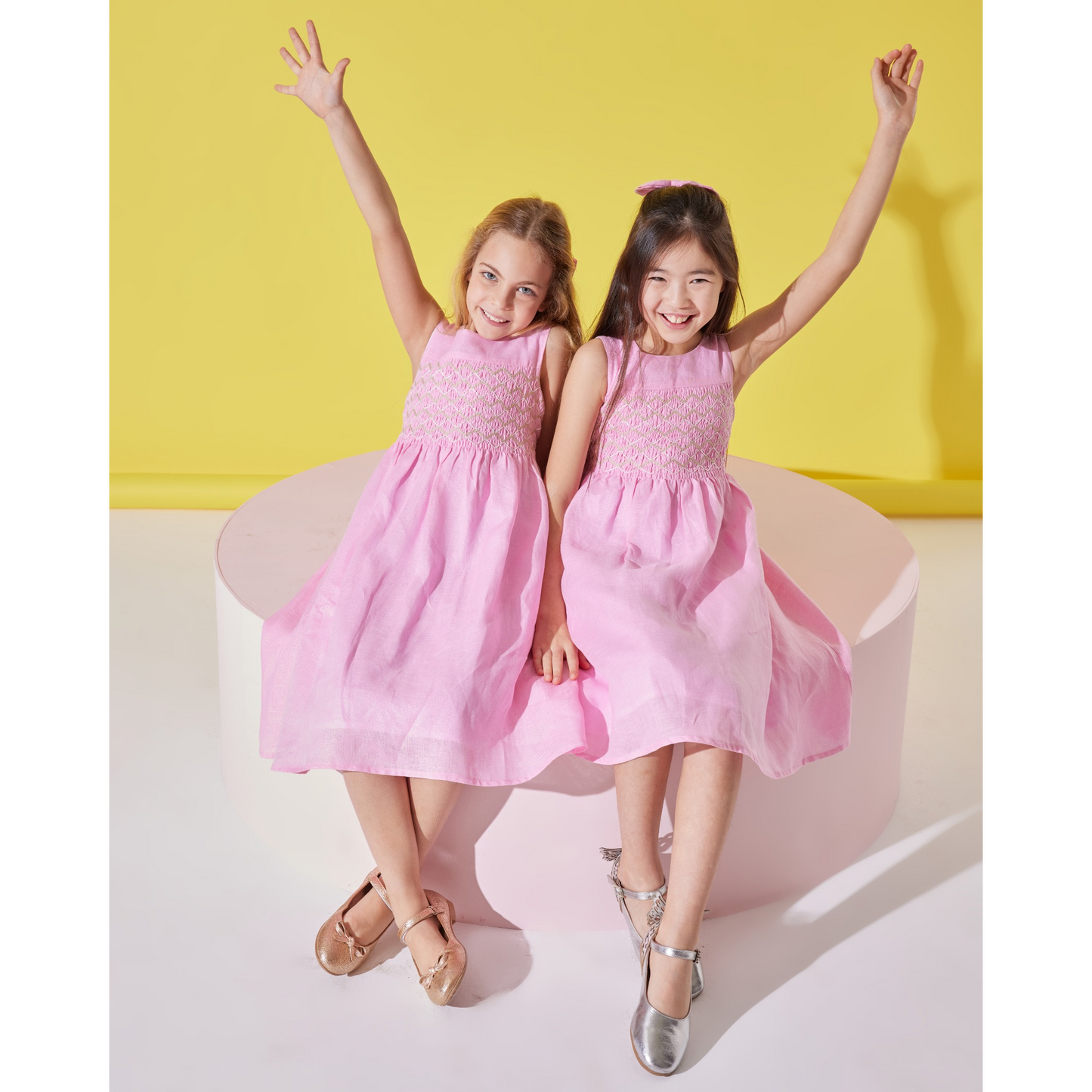 Sophia Dress with Hair Clip Accessory