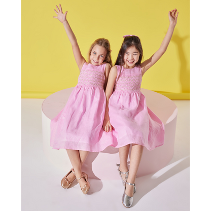 Sophia Dress with Hair Clip Accessory