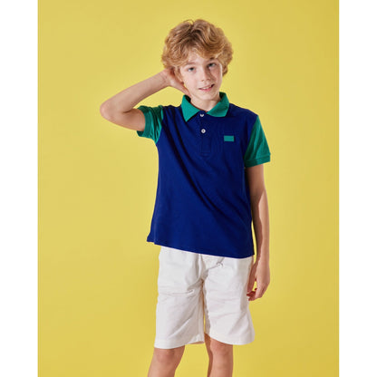 Camiseta de polo de algodón Carlo para niños