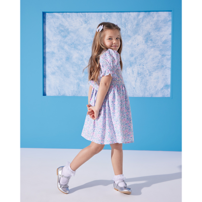 Mini Flower Dress with Hair Miniclips Accessory