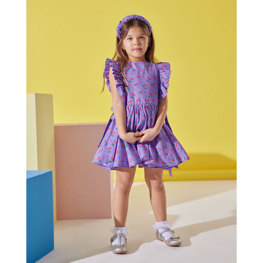 Cherry Cherry Dress with Hairband Accessory