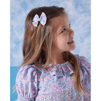 Mini Flower Dress with Hair Miniclips Accessory