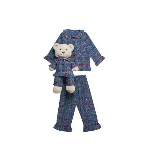 Fiorella Pyjama Set with Matching Teddy Bear