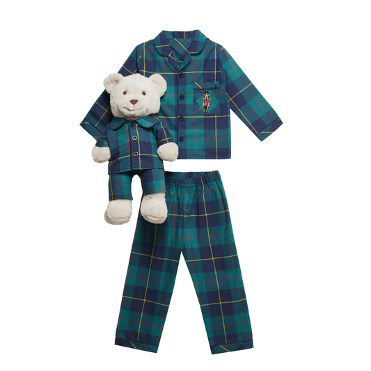 La Luna Pyjama Set with Matching Teddy Bear
