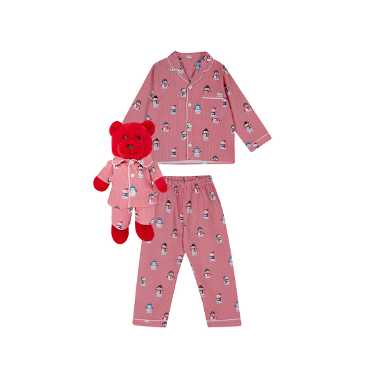 Funny Snowmen Set with Matching Teddy Bear