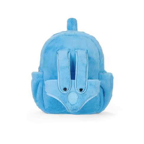 Surfer Dino Blue Plush Kids Backpack