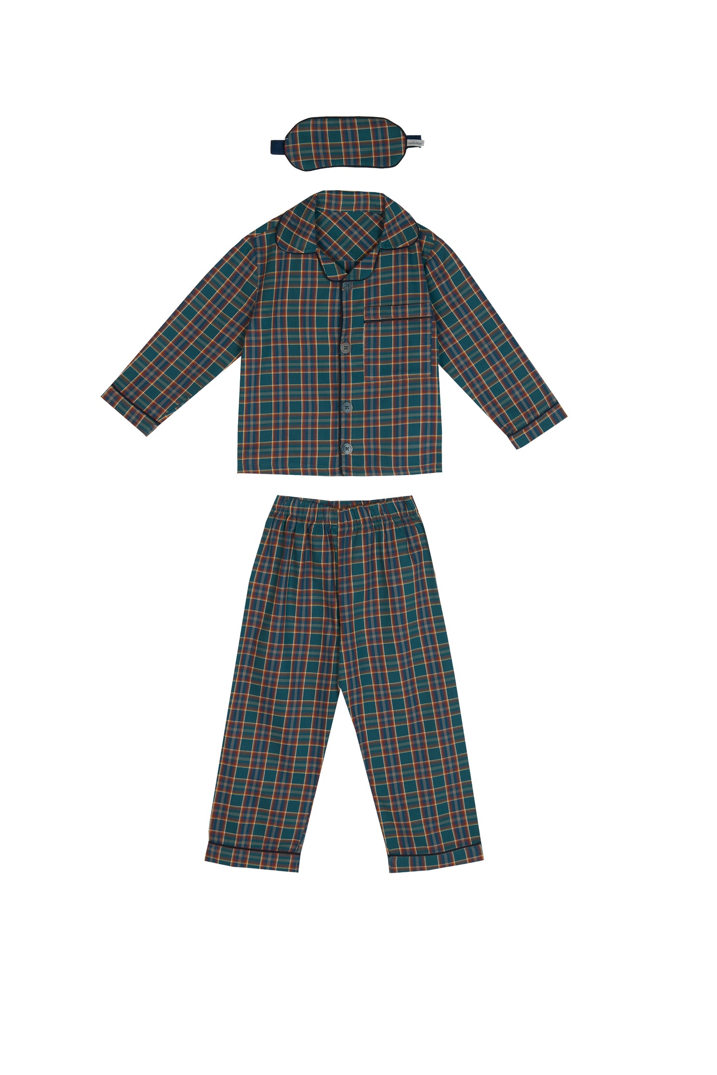 Little Man Boys Pajama Set with Sleep Mask