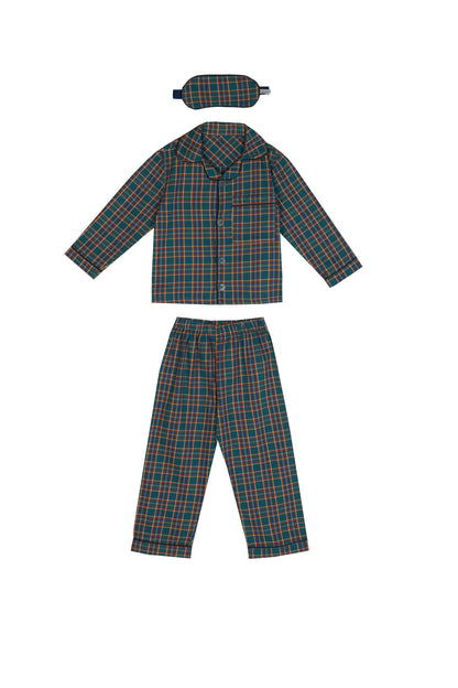 Little Man Boys Pajama Set with Sleep Mask