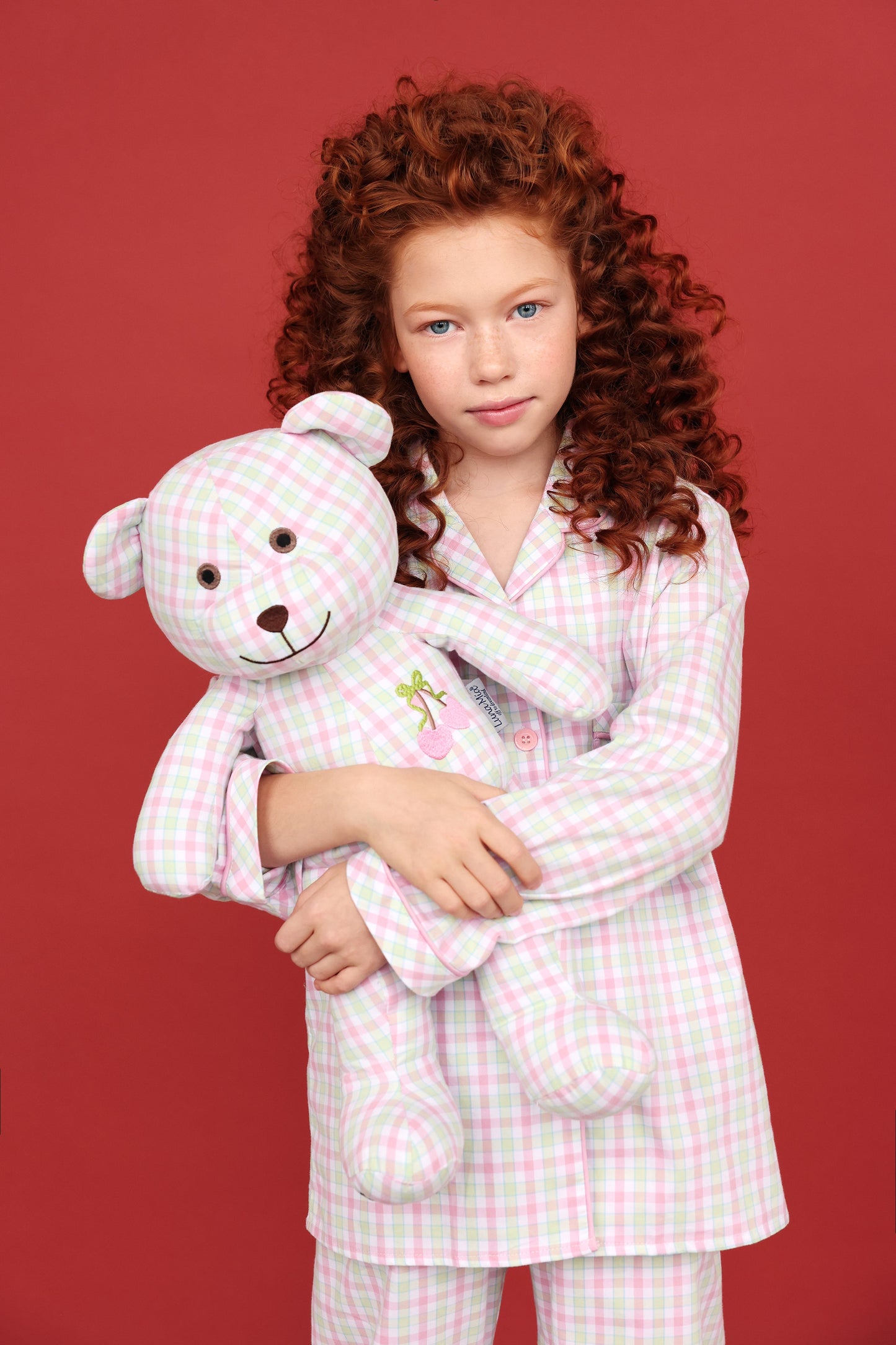 Cheer Girls Pyjama Set with Matching Teddy Bear