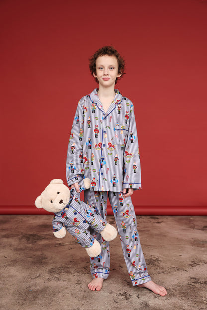 Soldat Boys Pyjama Set with Matching Teddy Bear