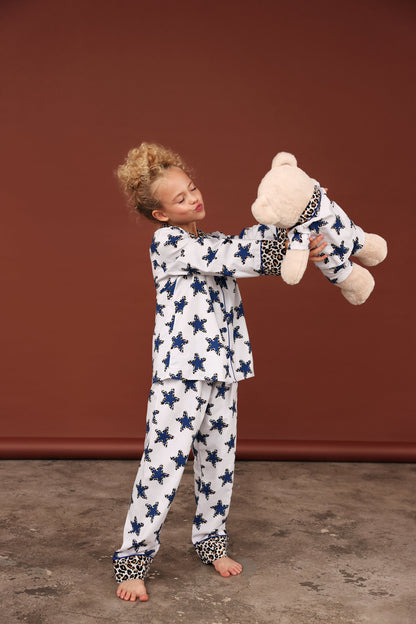 Leonie Girls Pyjama Set with Matching Teddy Bear