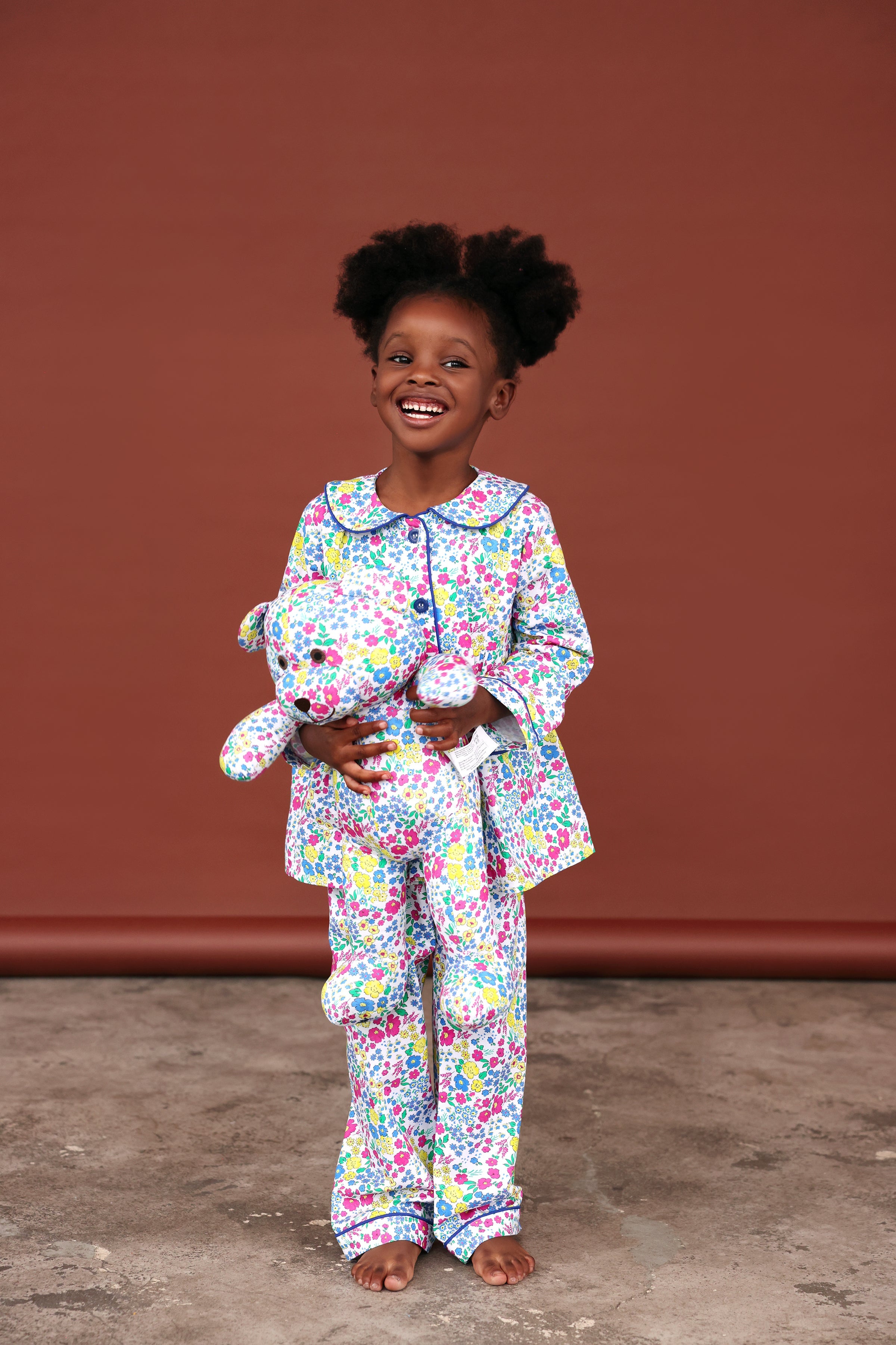 Bloom | Kids Pyjama Set with Matching Teddy Bear | Luna Mia