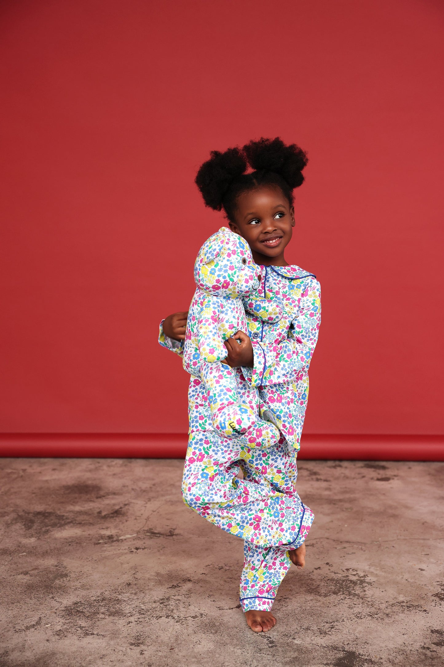 Bloom Girls Pyjama Set with Matching Teddy Bear