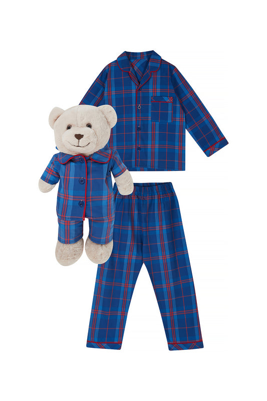 Conjunto de pijama Caldo Boys con oso de peluche a juego