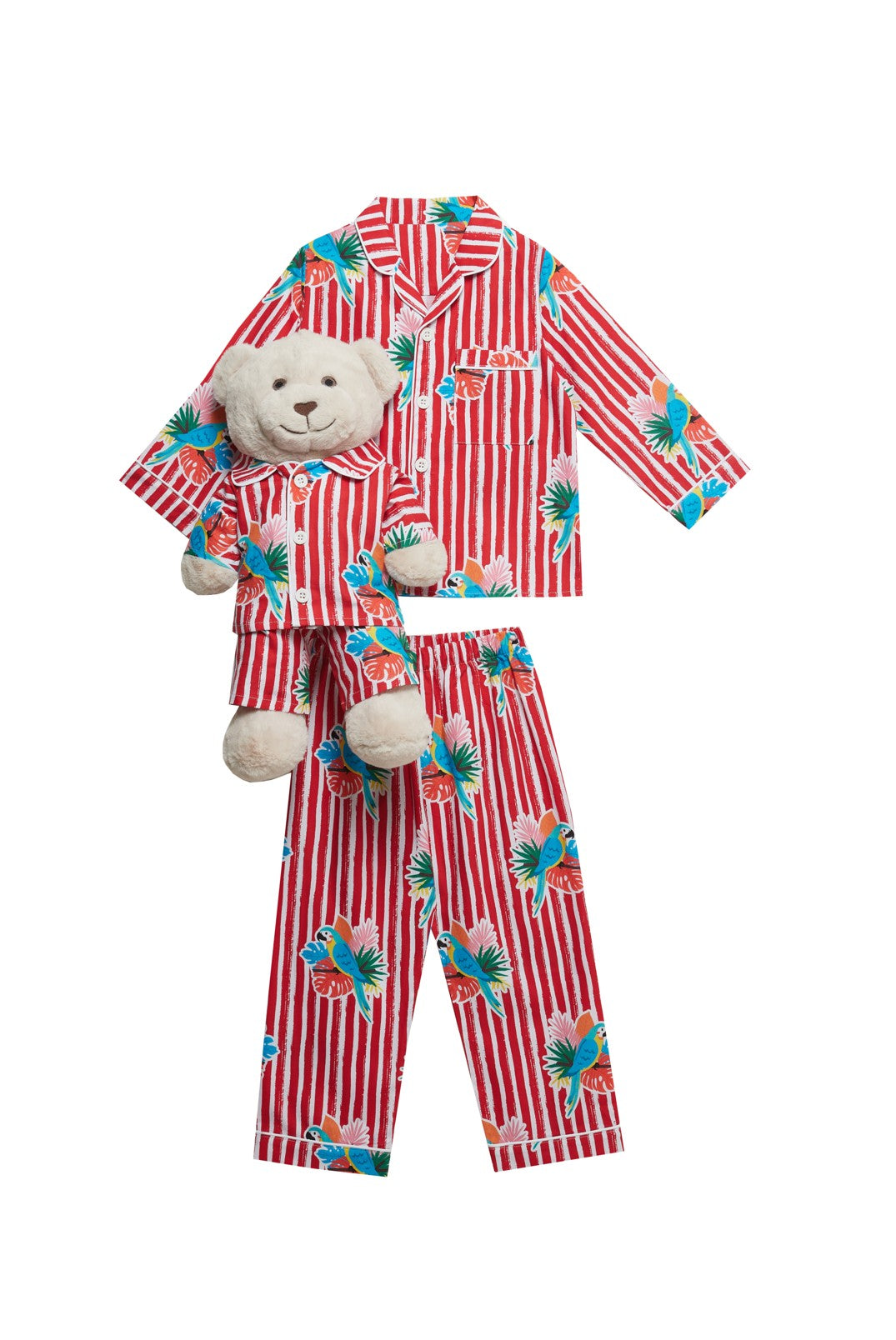 Pappagallo Pyjama Set with Matching Teddy Bear