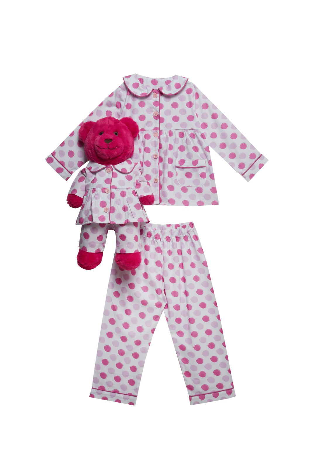 Martha Pyjama Set with Matching Teddy Bear